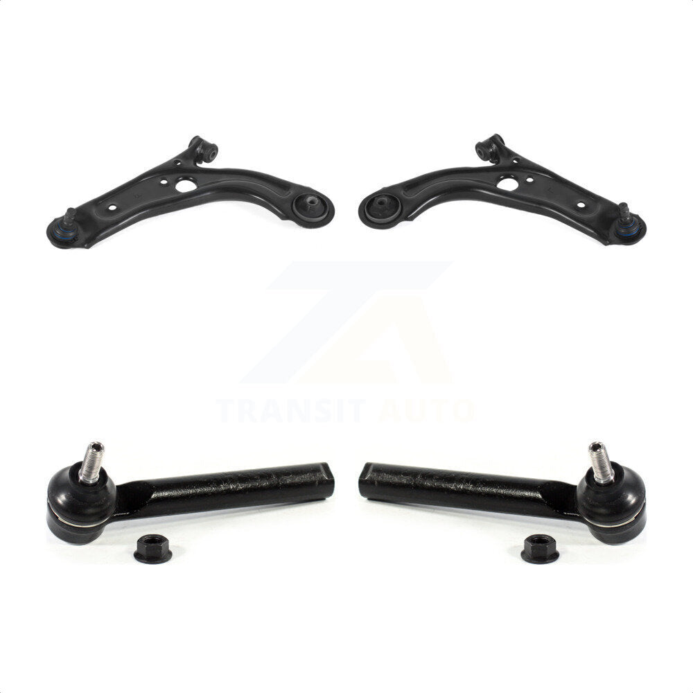 Front Suspension Control Arm Assembly And Tie Rod End Kit For 2012-2017 Fiat 500 Naturally Aspirated KTR-103130