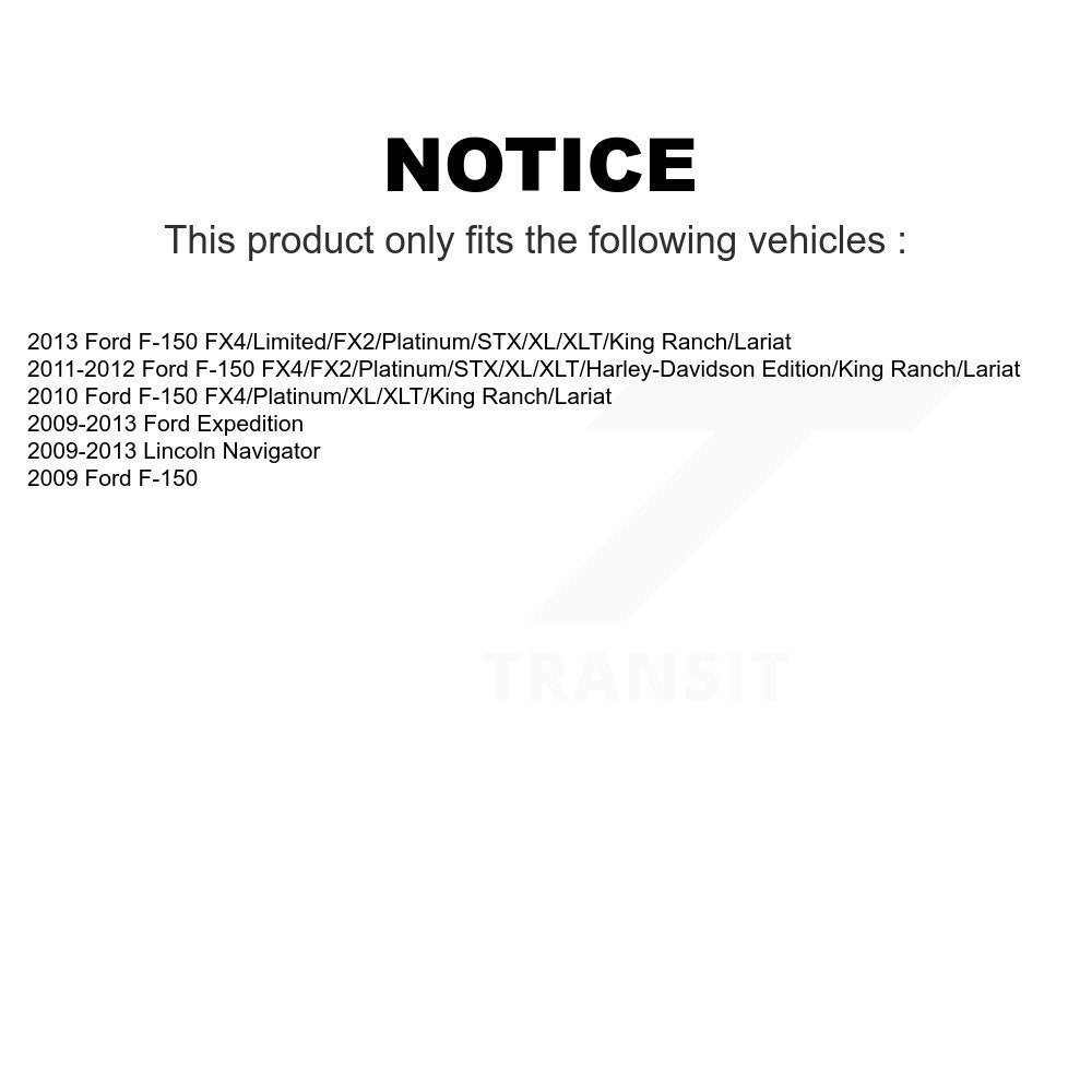 Front Suspension Control Arm Assembly And Tie Rod End Kit For Ford F-150 Expedition Lincoln Navigator KTR-102665