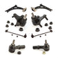 Front Suspension Control Arm Steering Tie Rod End Stabilizer Bar Link Ball Joint Kit (8Pc) For Volkswagen Jetta GTI Golf Eos Audi A3 R R32 Quattro KTR-101105