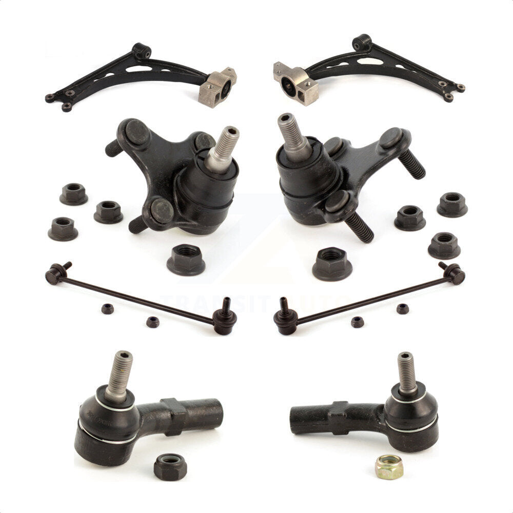 Front Suspension Control Arm Steering Tie Rod End Stabilizer Bar Link Ball Joint Kit (8Pc) For Volkswagen Jetta GTI Golf Eos Audi A3 R R32 Quattro KTR-101105