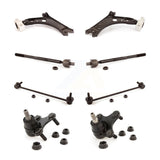 Front Suspension Control Arm Steering Tie Rod End Stabilizer Bar Link Ball Joint Kit (8Pc) For Volkswagen Jetta GTI Rabbit Golf Audi A3 Eos Quattro KTR-101103