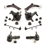 Front Suspension Control Arm Steering Tie Rod End Stabilizer Bar Link Ball Joint Kit (8Pc) For Volkswagen Jetta GTI Rabbit Golf Audi A3 Eos Quattro KTR-101107