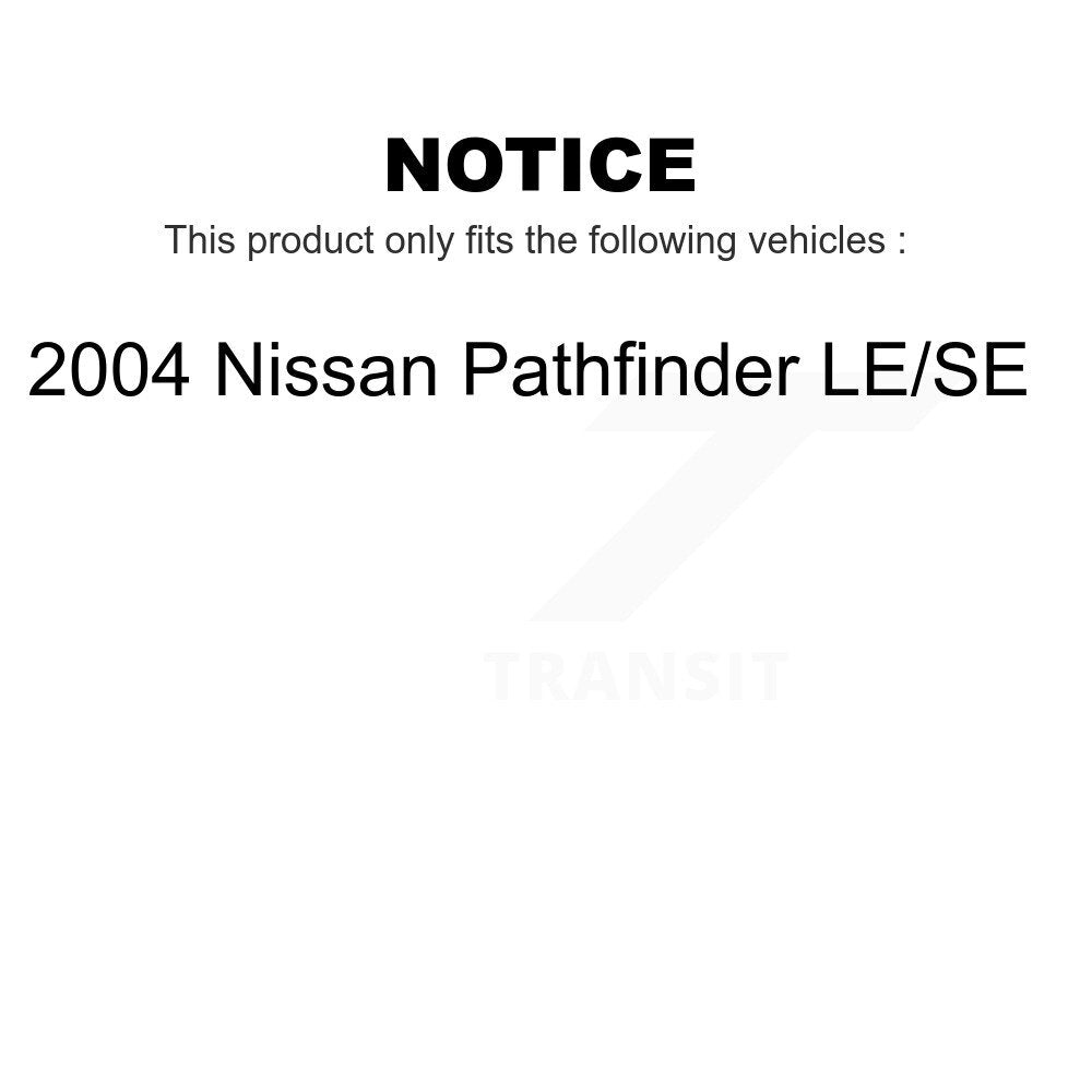 Front Suspension Control Arms And Lower Ball Joints Kit For 2004 Nissan Pathfinder LE SE KTR-104135