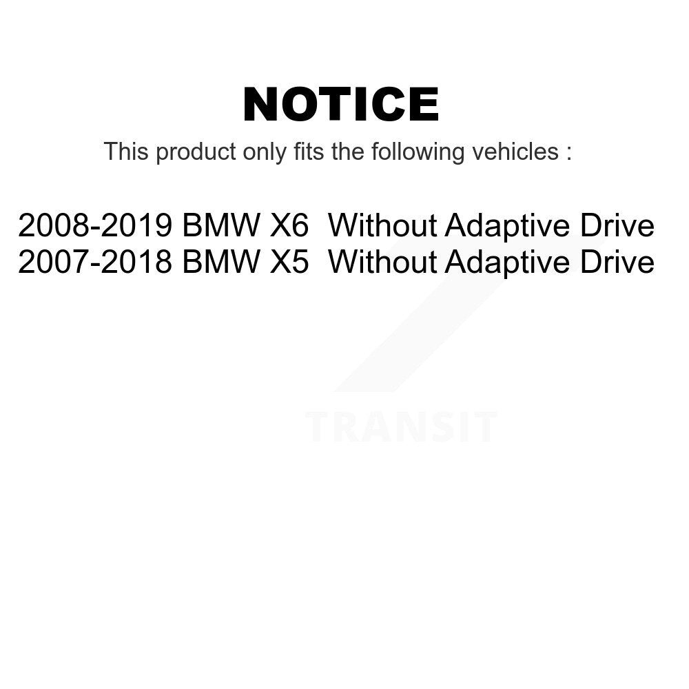 Front Suspension Stabilizer Bar Link Kit For BMW X5 X6 Without Adaptive Drive KTR-100864