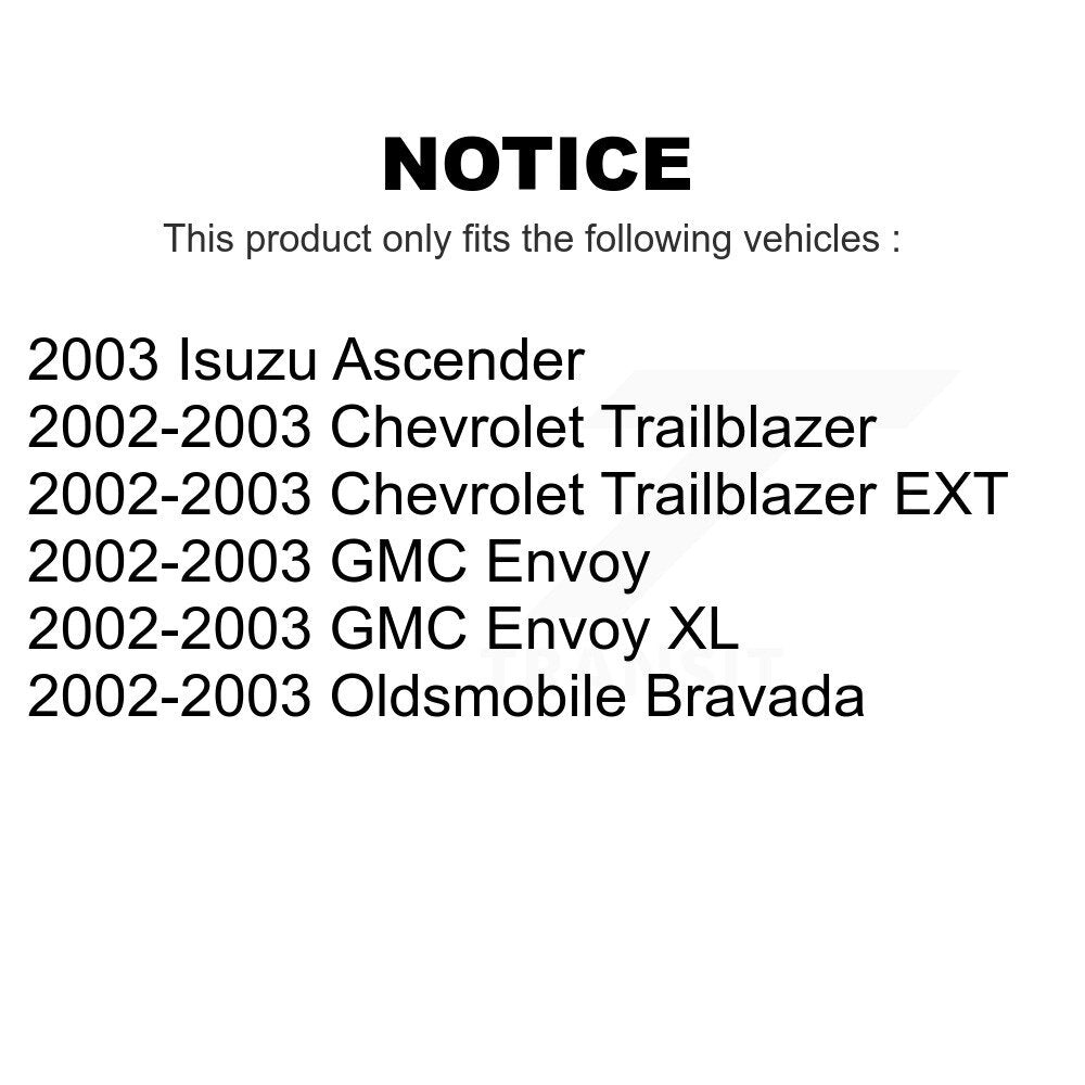 Front Suspension Stabilizer Bar Link Kit For Chevrolet Trailblazer GMC Envoy EXT XL Oldsmobile Bravada Isuzu Ascender KTR-100835