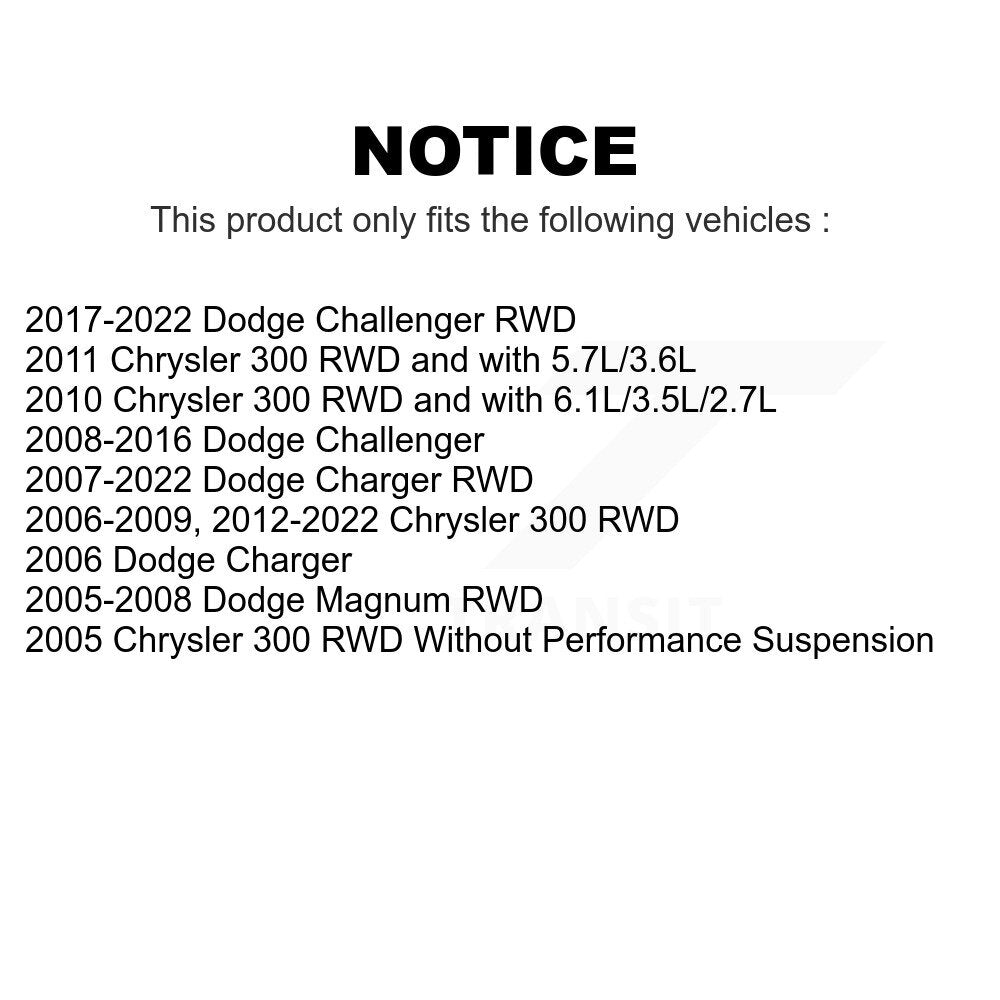 Front Suspension Stabilizer Bar Link Kit For Dodge Charger Chrysler 300 Challenger Magnum KTR-100903