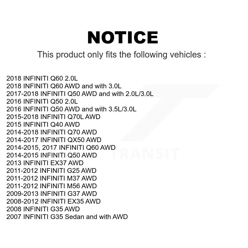 Front Suspension Stabilizer Bar Link Kit For INFINITI G37 Q50 G35 QX50 Q60 EX35 M37 G25 Q70 Q70L Q40 M56 EX37 KTR-100861