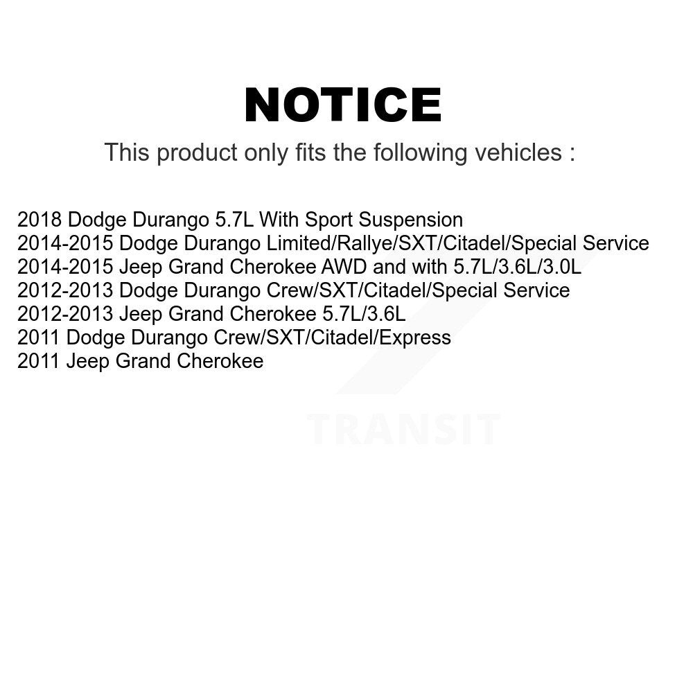 Front Suspension Stabilizer Bar Link Kit For Jeep Grand Cherokee Dodge Durango KTR-100878