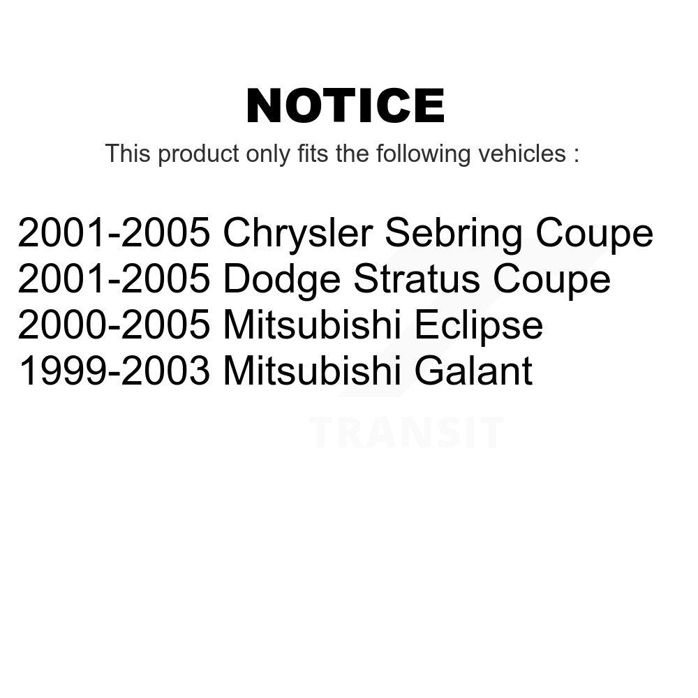 Front Suspension Stabilizer Bar Link Kit For Mitsubishi Chrysler Sebring Dodge Stratus Eclipse Galant KTR-100837