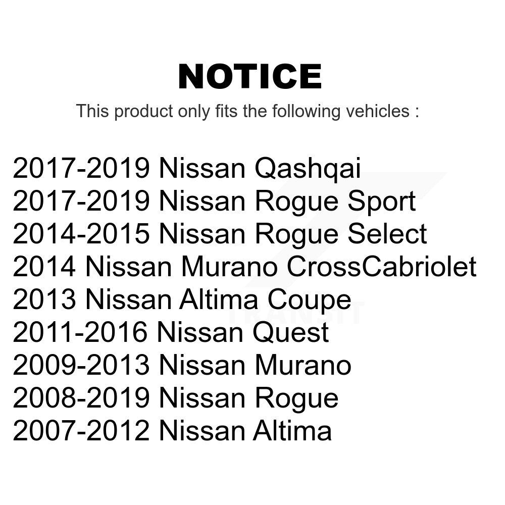 Front Suspension Stabilizer Bar Link Kit For Nissan Rogue Altima Murano Sport Select Quest Qashqai KTR-100847