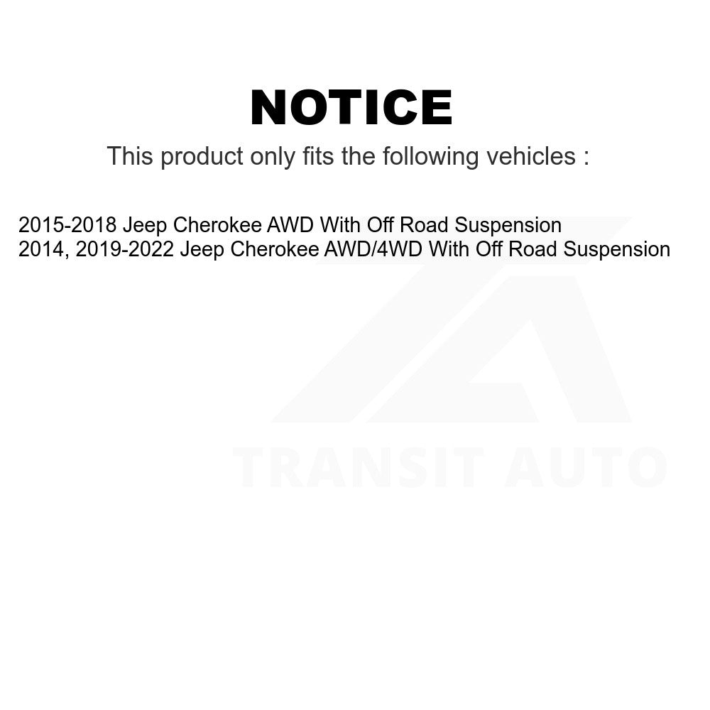 Front Suspension Stabilizer Bar Link Kit TOR-K750741 For Jeep Cherokee With Off Road