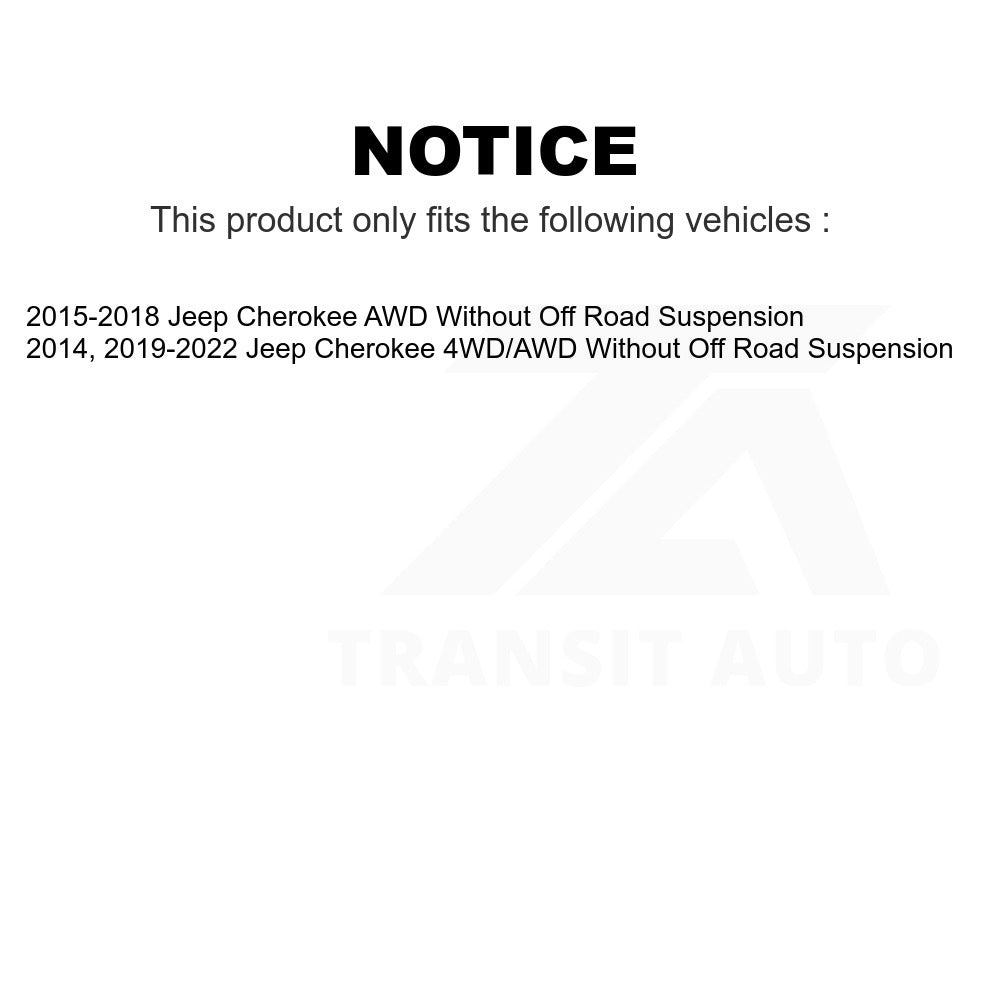 Front Suspension Stabilizer Bar Link Kit TOR-K750742 For Jeep Cherokee Without Off Road