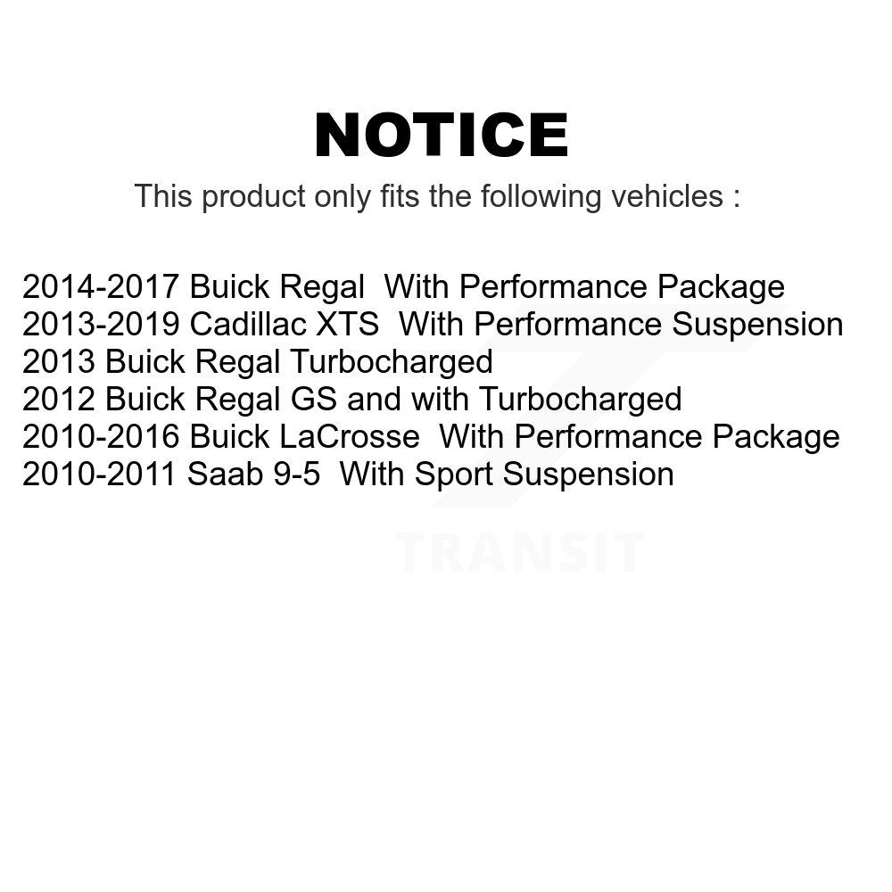 Front Suspension Stabilizer Bar Link Pair For Buick LaCrosse Cadillac XTS Regal Saab 9-5 KTR-104245