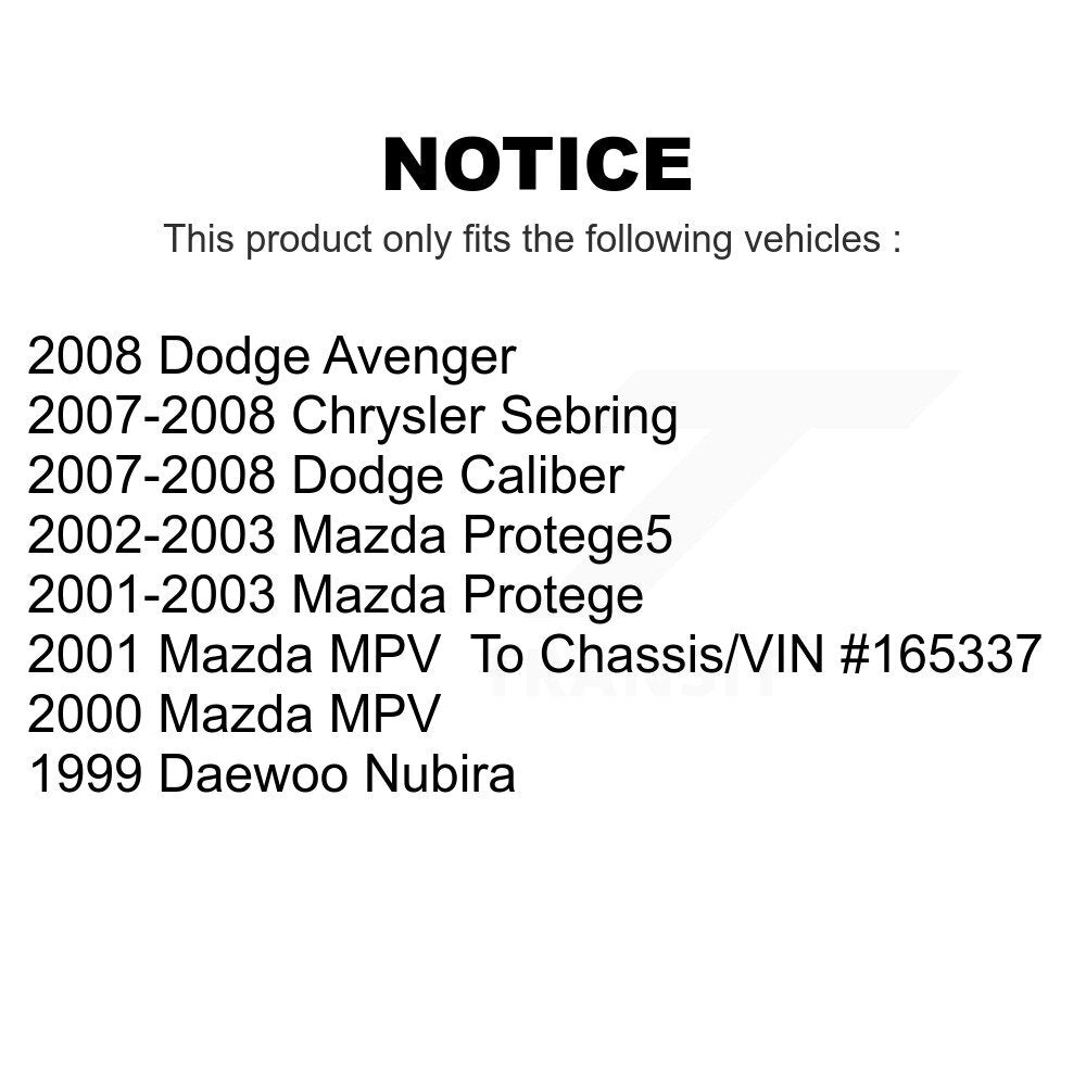 Front Suspension Stabilizer Bar Link Pair For Dodge Caliber Chrysler Sebring Mazda Avenger Protege Protege5 MPV Daewoo Nubira KTR-100758