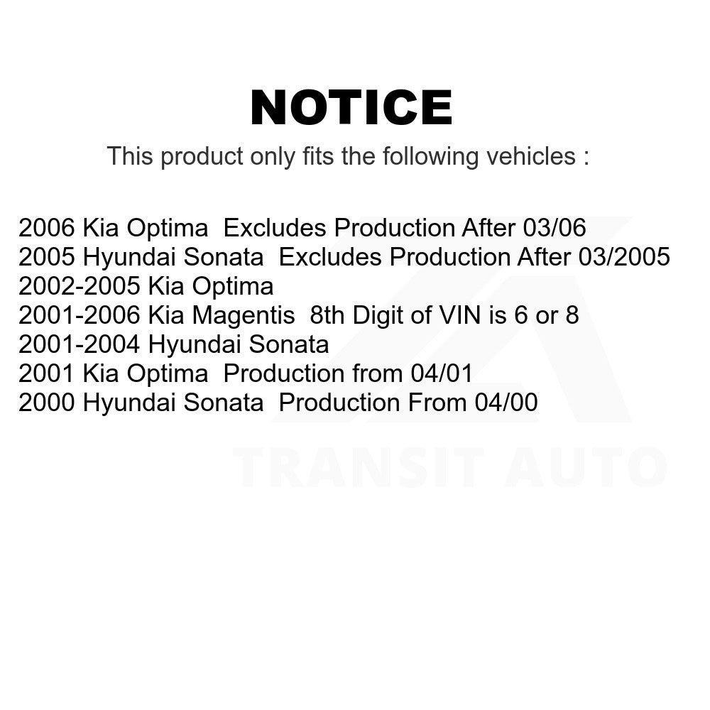 Front Suspension Strut Coil Spring Assembly 78A-11114 For Hyundai Sonata Kia Optima Magentis