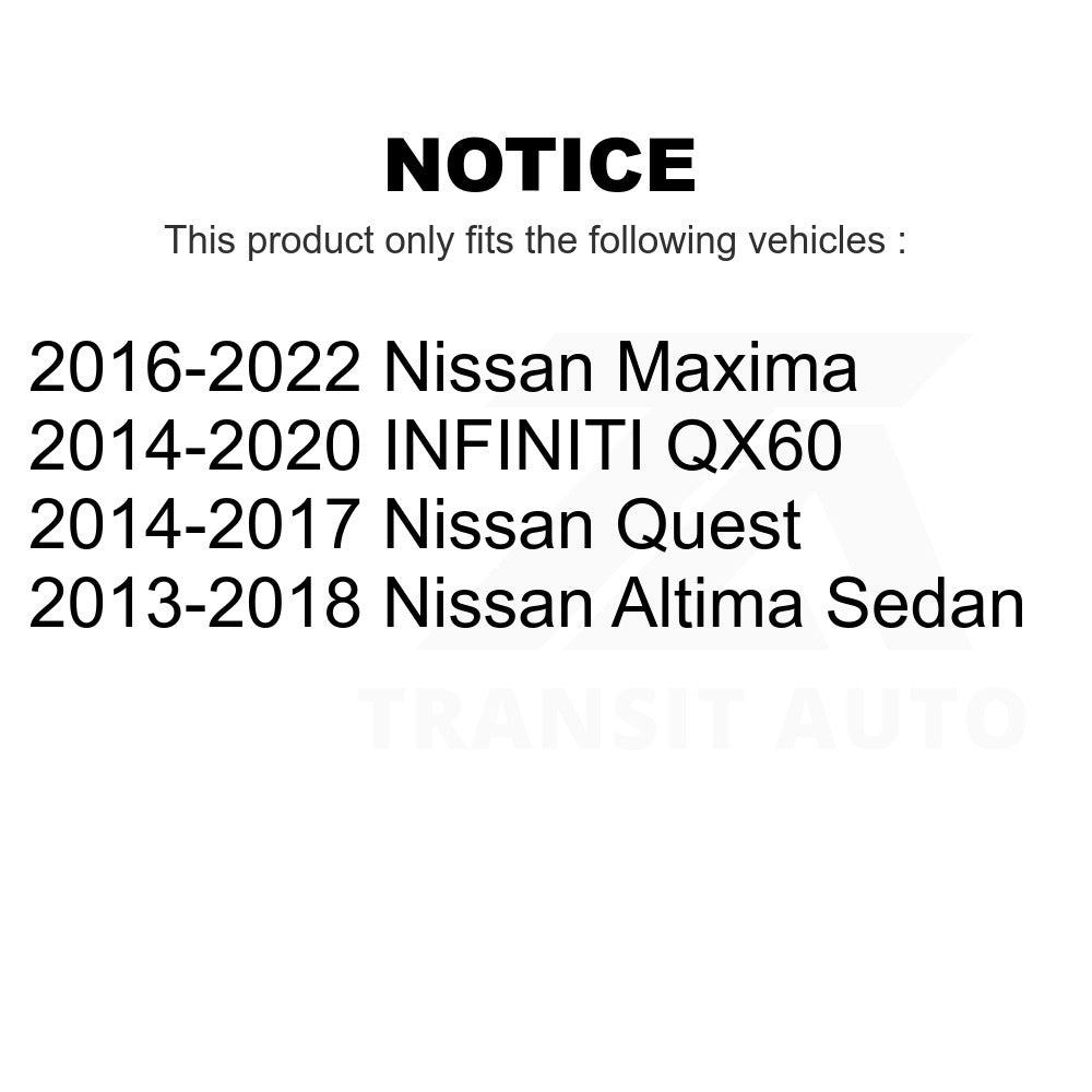 Front Suspension Strut Hardware Kit 73-902022 For Nissan Altima INFINITI QX60 Maxima Quest