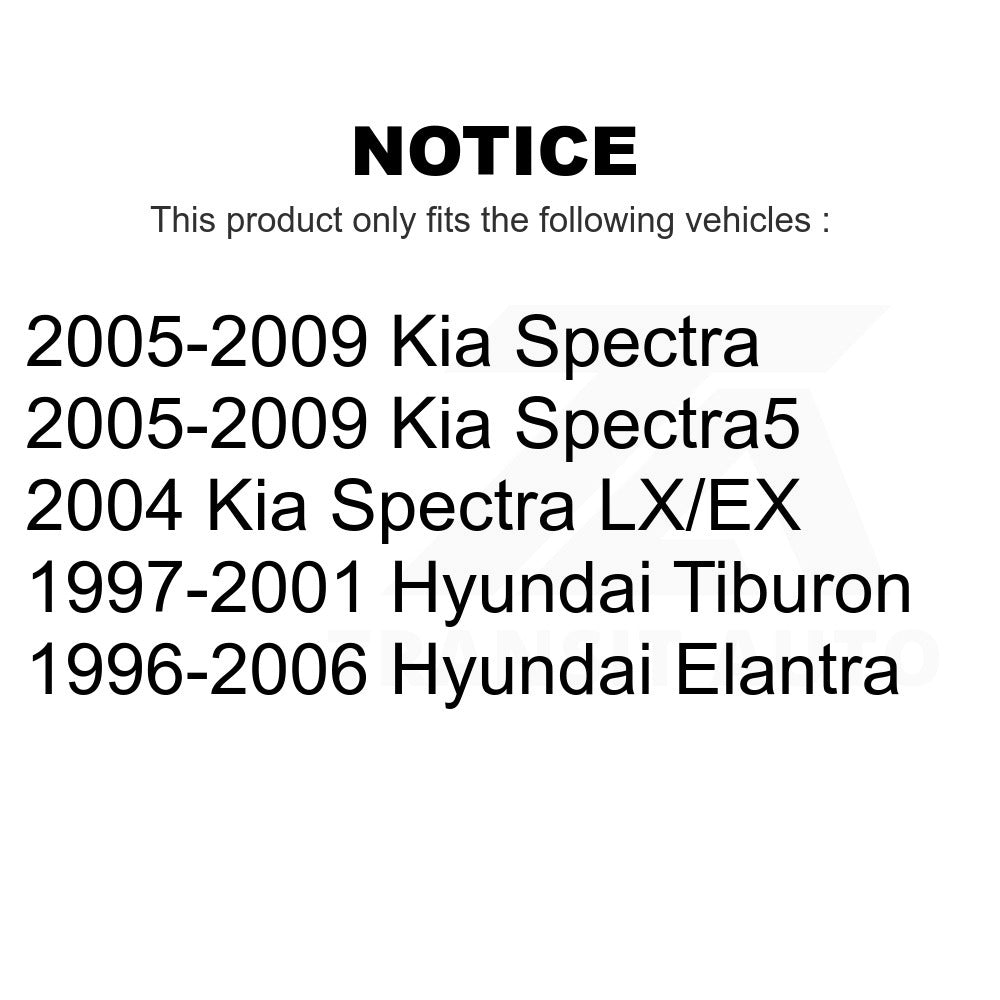 Front Suspension Strut Hardware Kit 73-902984 For Hyundai Elantra Kia Spectra Spectra5 Tiburon