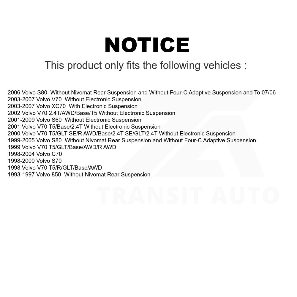 Front Suspension Strut Hardware Kit 73-904903 For Volvo S60 V70 XC70 S80 S70 850 C70