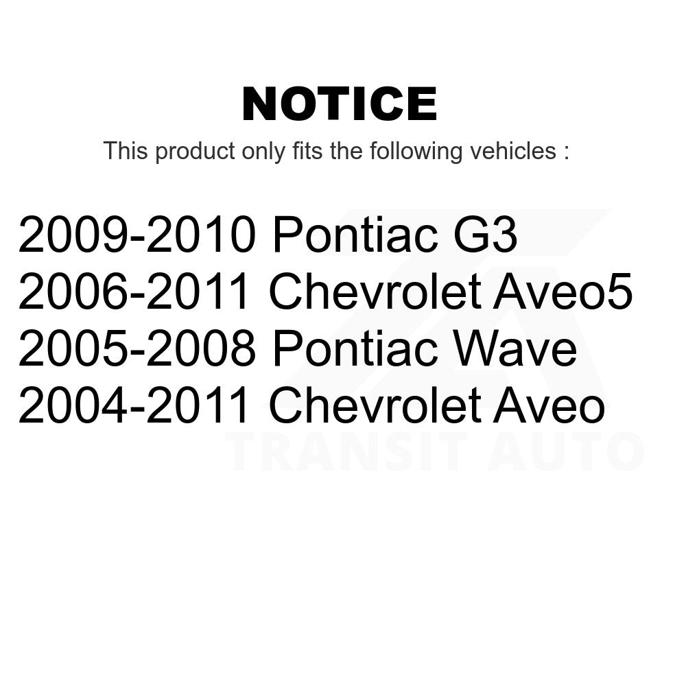 Front Suspension Strut Hardware Kit 73-905906 For Chevrolet Aveo Aveo5 Pontiac G3 Wave