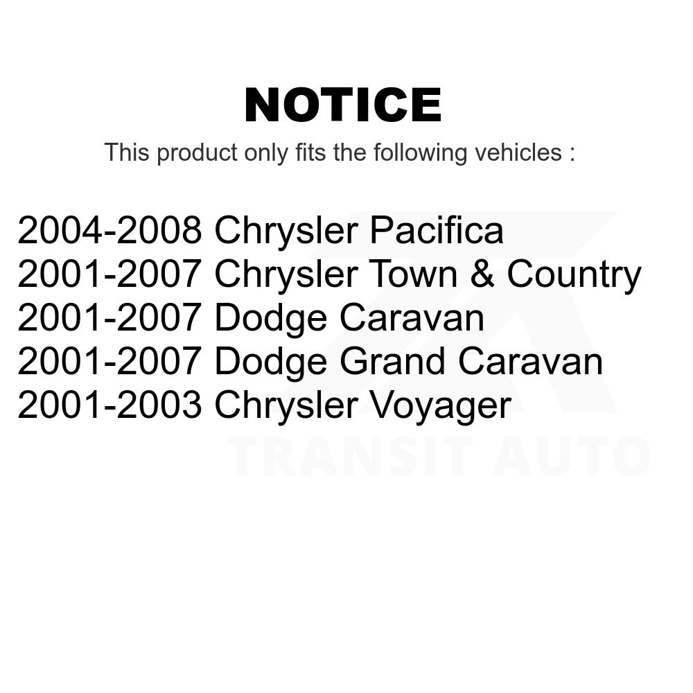 Front Suspension Strut Hardware Kit 73-905911 For Dodge Chrysler Grand Caravan Town & Country Pacifica Voyager