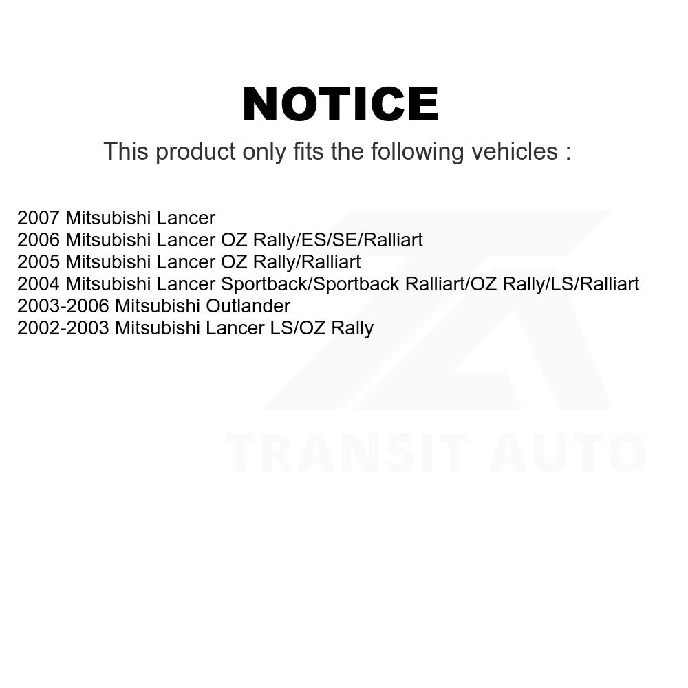 Front Suspension Strut Hardware Kit 73-905944 For Mitsubishi Lancer Outlander