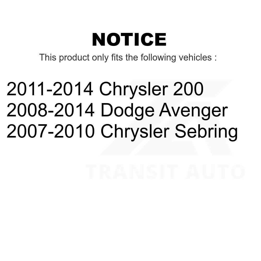Front Suspension Strut Hardware Kit 73-906958 For Chrysler Dodge Avenger 200 Sebring