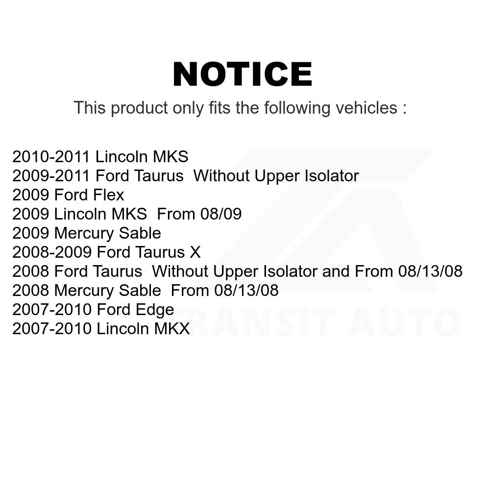 Front Suspension Strut Hardware Kit 73-906962 For Ford Edge Taurus Lincoln MKX MKS X Flex Mercury Sable