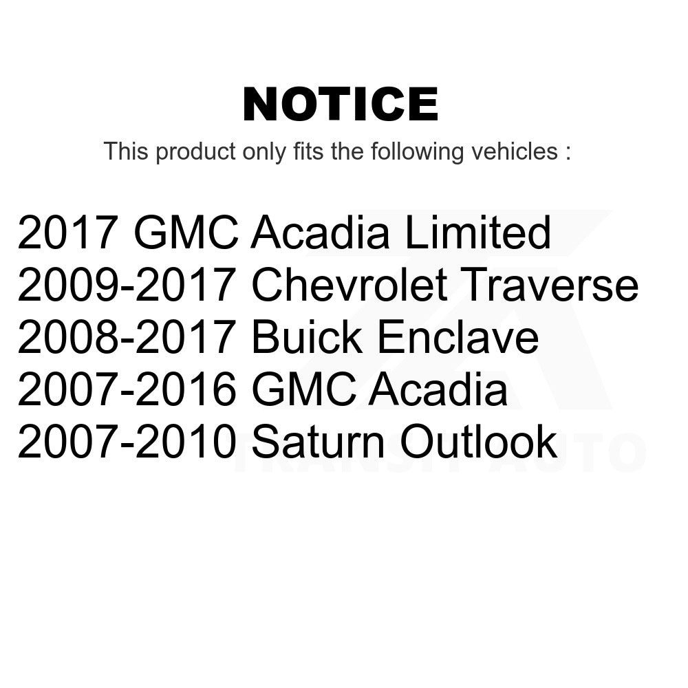 Front Suspension Strut Hardware Kit 73-907986 For Chevrolet Traverse GMC Acadia Buick Enclave Saturn Outlook Limited