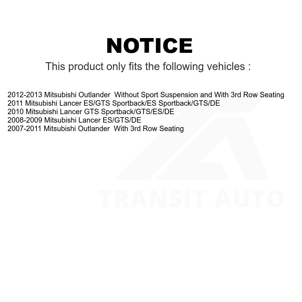 Front Suspension Strut Hardware Kit 73-908912 For Mitsubishi Lancer Outlander