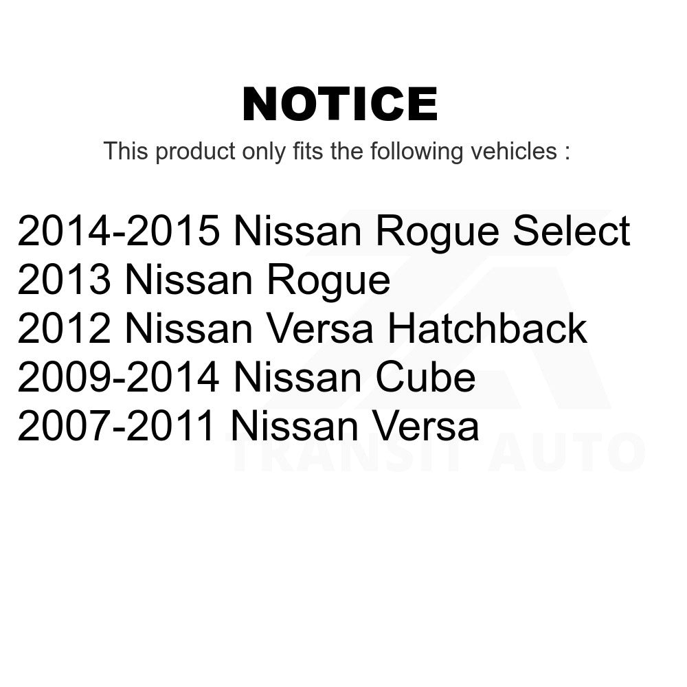 Front Suspension Strut Hardware Kit 73-908916 For Nissan Versa Rogue Select Cube