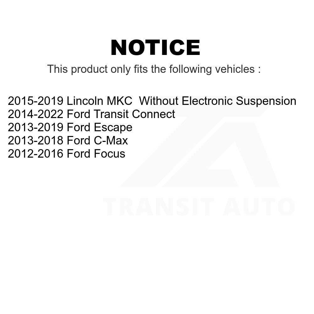 Front Suspension Strut Hardware Kit 73-908961 For Ford Escape Focus Transit Connect Lincoln MKC C-Max