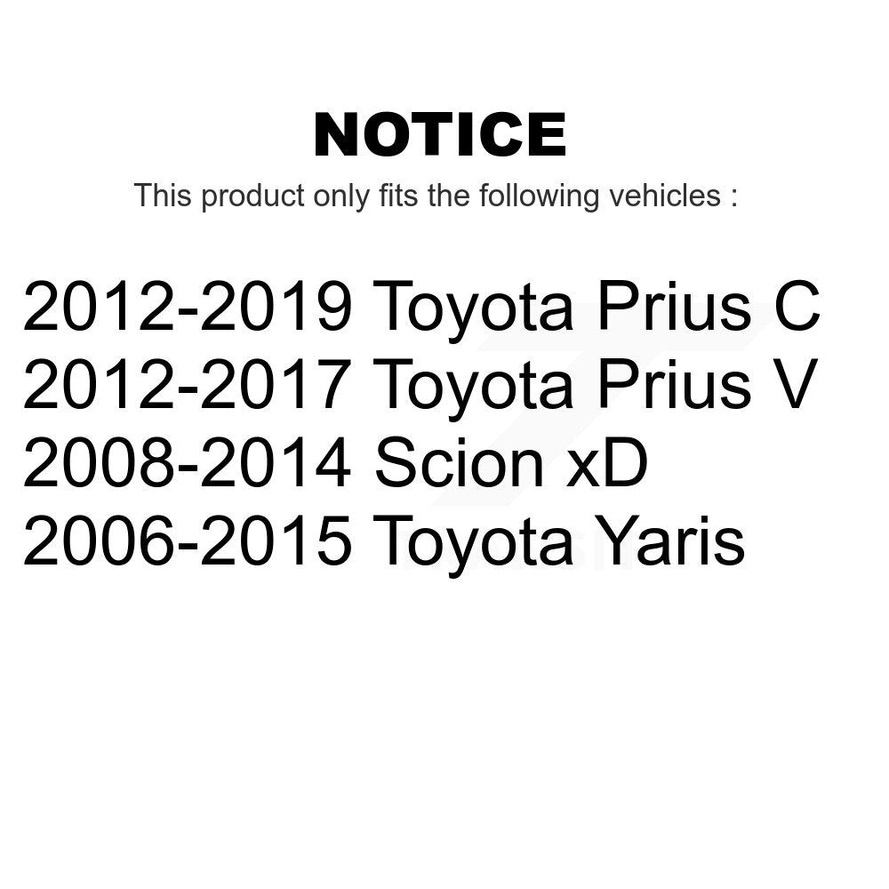Front Suspension Strut Shock Mounting Pair For Toyota Yaris Prius C V Scion xD K73-100153