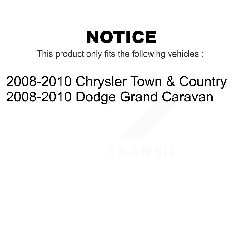 Front Tie Rod End Kit For 2008-2010 Chrysler Town & Country Dodge Grand Caravan K72-100745