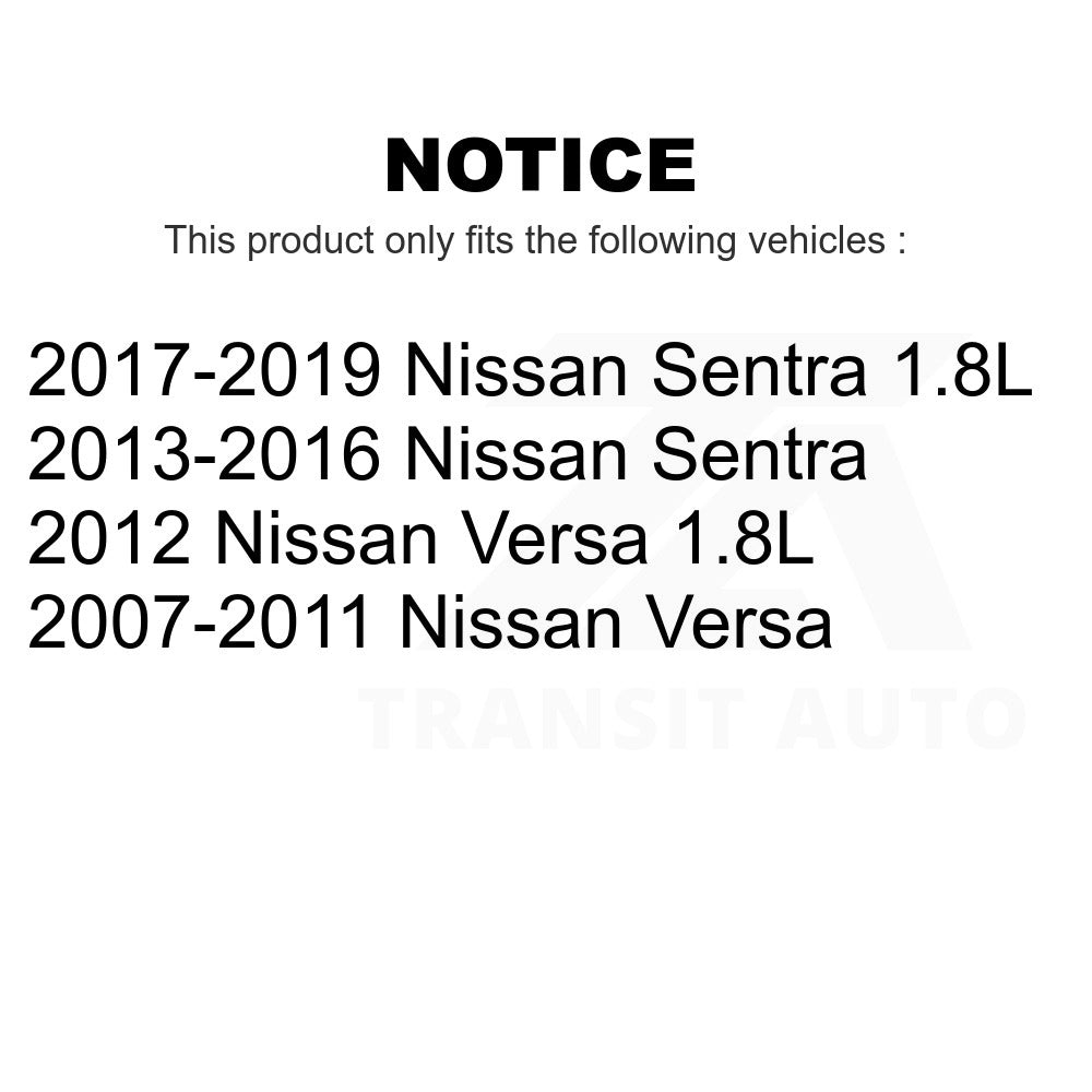 Front To Frame Suspension Stabilizer Bar Bushing Kit TOR-K200873 For Nissan Sentra Versa