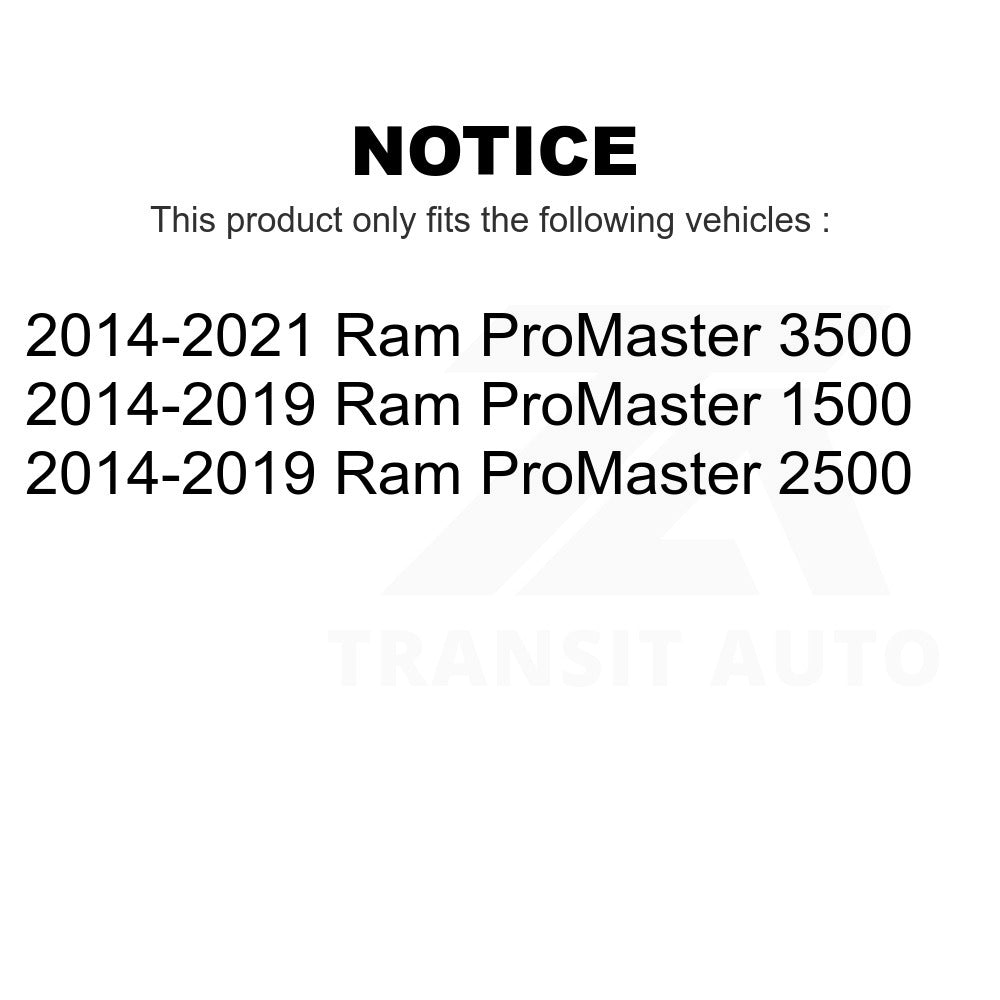 Front Wheel Bearing 70-516016 For Ram ProMaster 1500 2500 3500