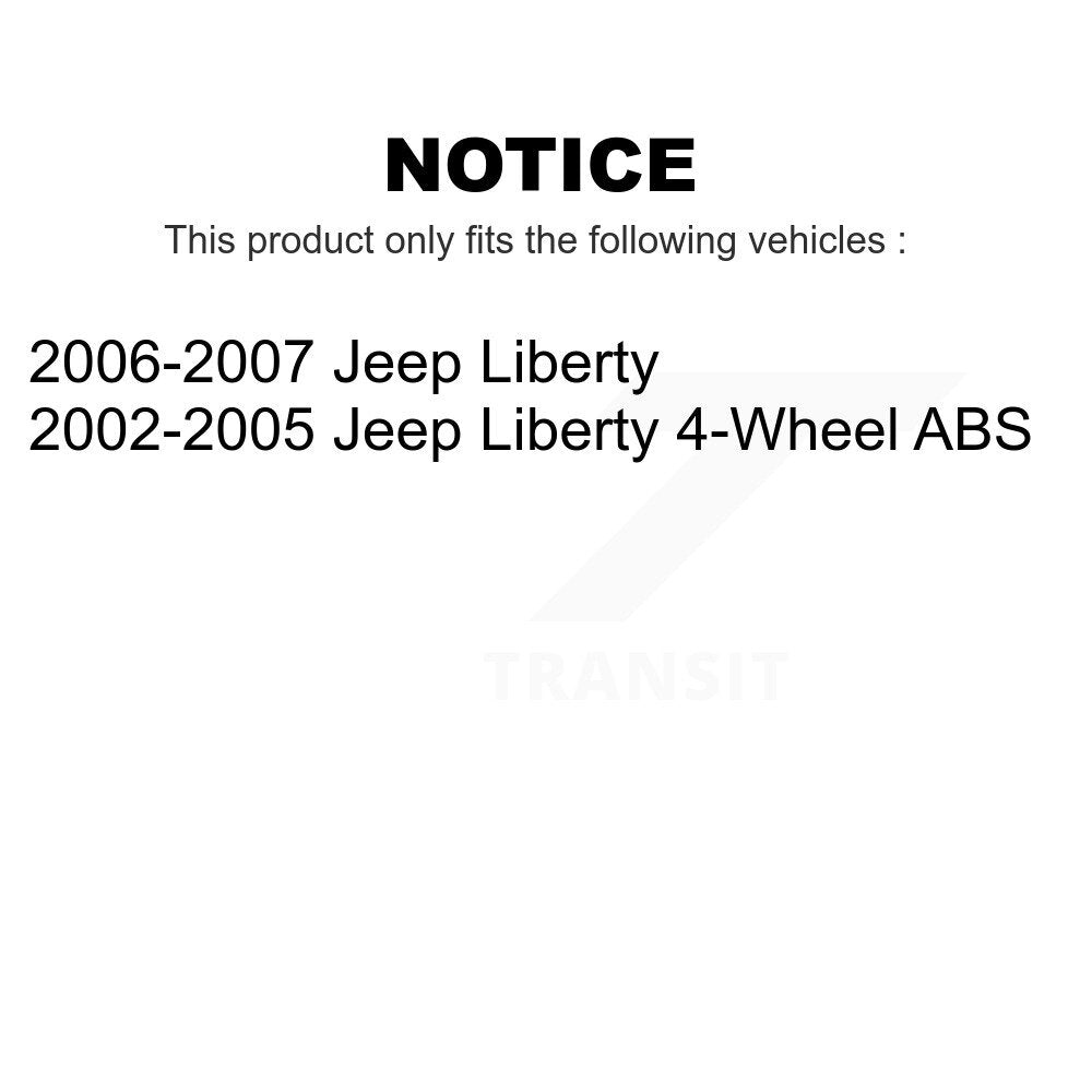 Front Wheel Bearing And Hub Assembly Kit For Jeep Liberty K70-100466