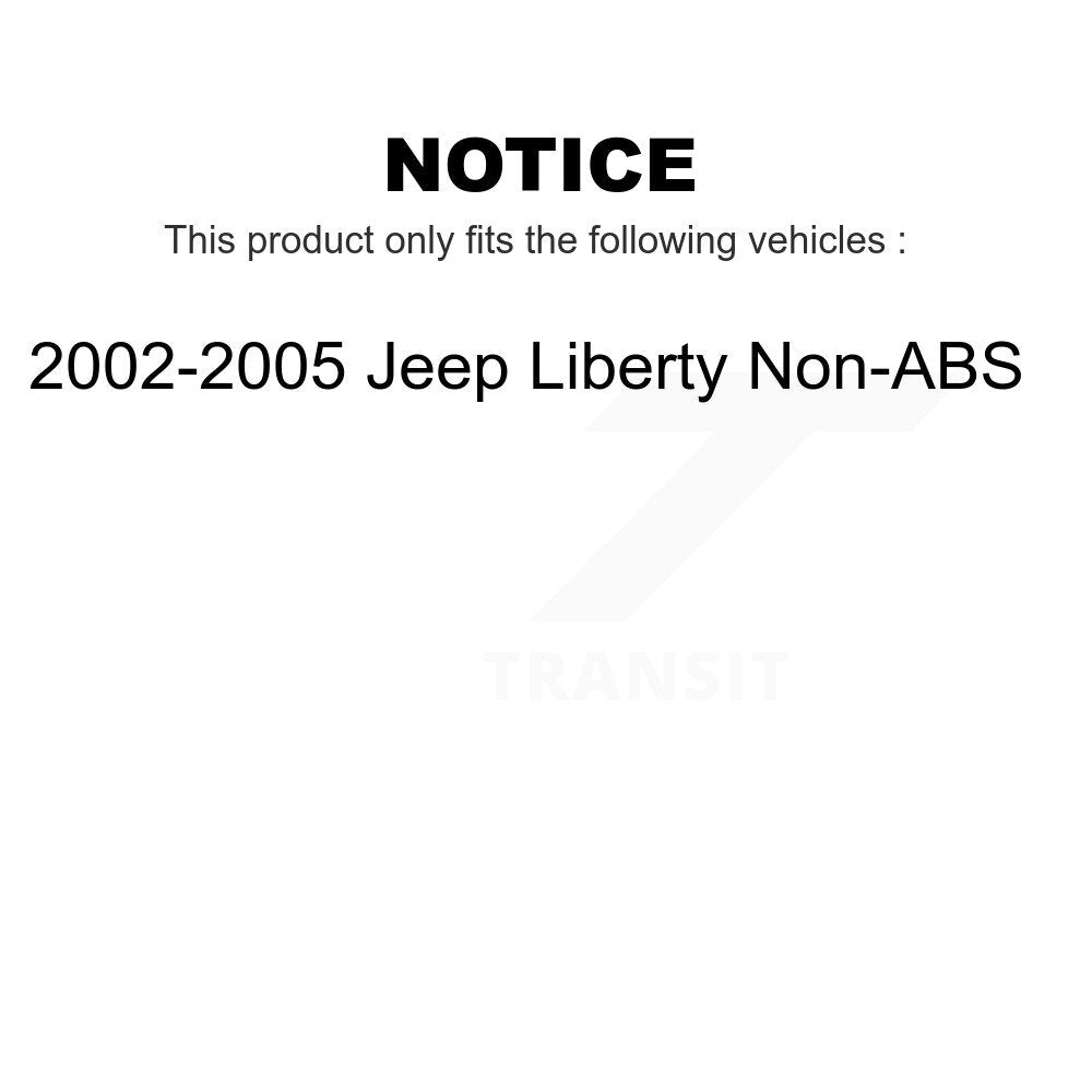Front Wheel Bearing And Hub Assembly Pair For 2002-2005 Jeep Liberty Non-ABS K70-100270