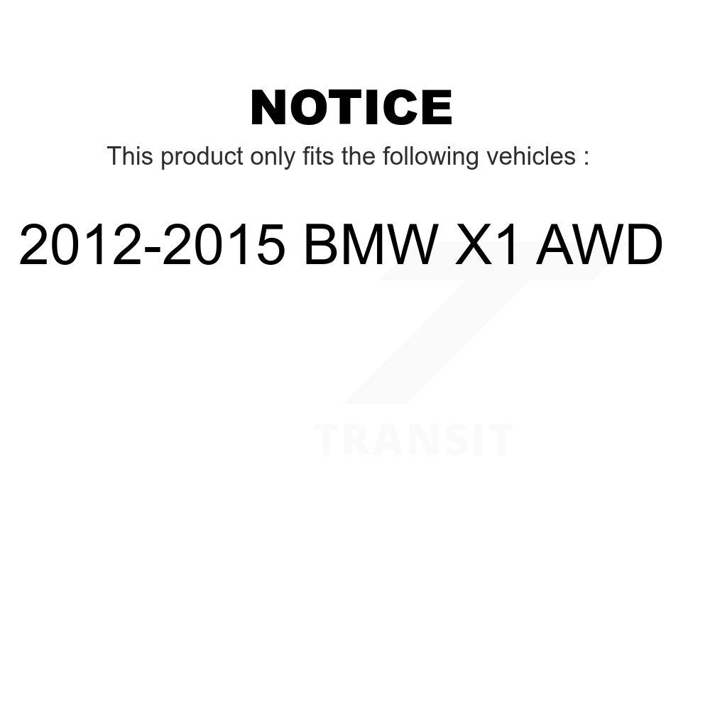 Front Wheel Bearing And Hub Assembly Pair For 2012-2015 BMW X1 AWD K70-101406