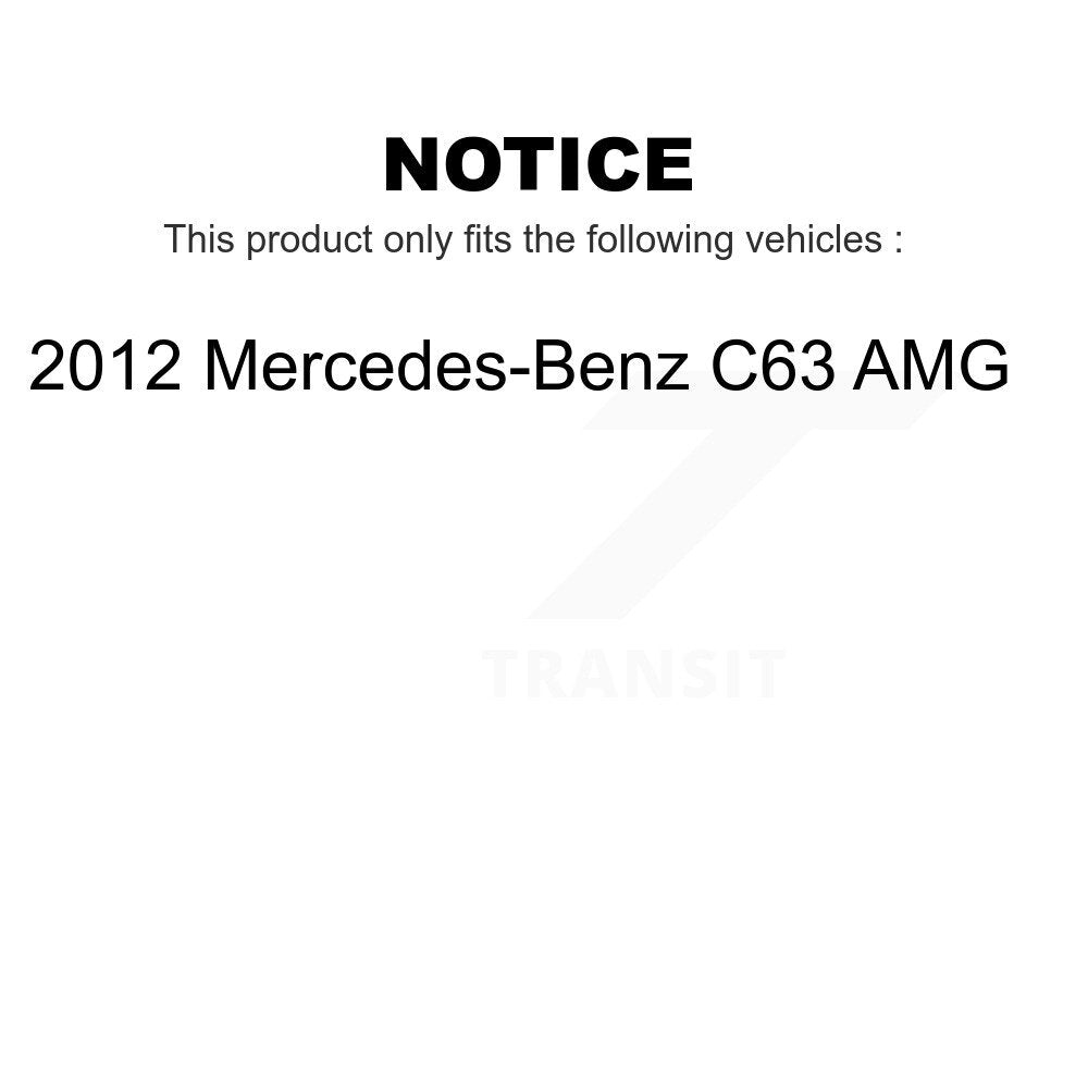 Front Wheel Bearing And Hub Assembly Pair For 2012 Mercedes-Benz C63 AMG K70-101475