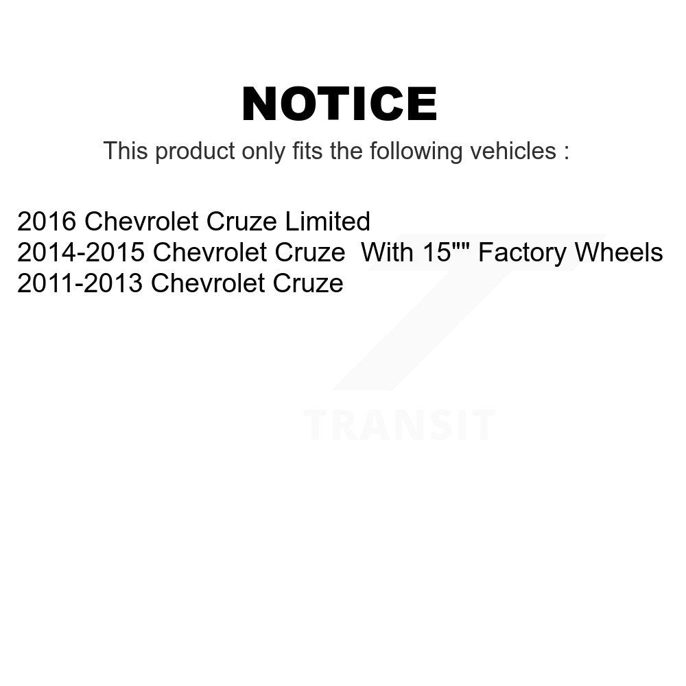 Front Wheel Bearing And Hub Assembly Pair For Chevrolet Cruze Limited K70-100351