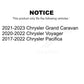 Front Wheel Bearing And Hub Assembly Pair For Chrysler Pacifica Voyager Grand Caravan K70-101494
