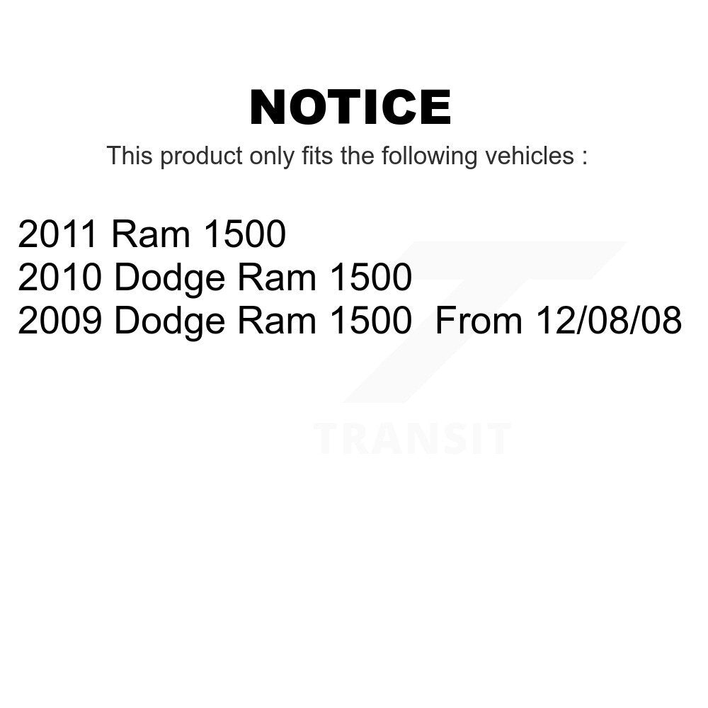 Front Wheel Bearing And Hub Assembly Pair For Dodge Ram 1500 K70-100444