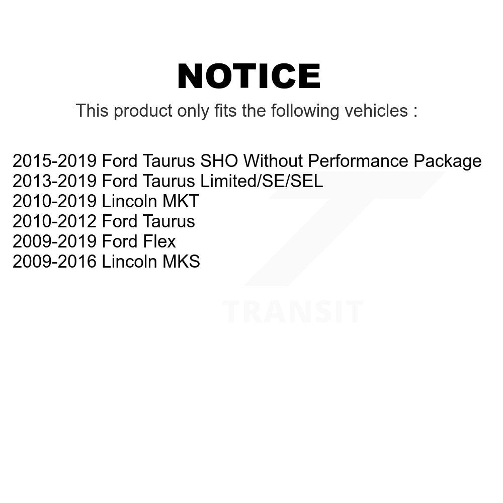 Front Wheel Bearing And Hub Assembly Pair For Ford Taurus Flex Lincoln MKS MKT K70-100328