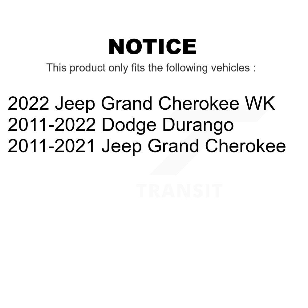 Front Wheel Bearing And Hub Assembly Pair For Jeep Grand Cherokee Dodge Durango WK K70-100353