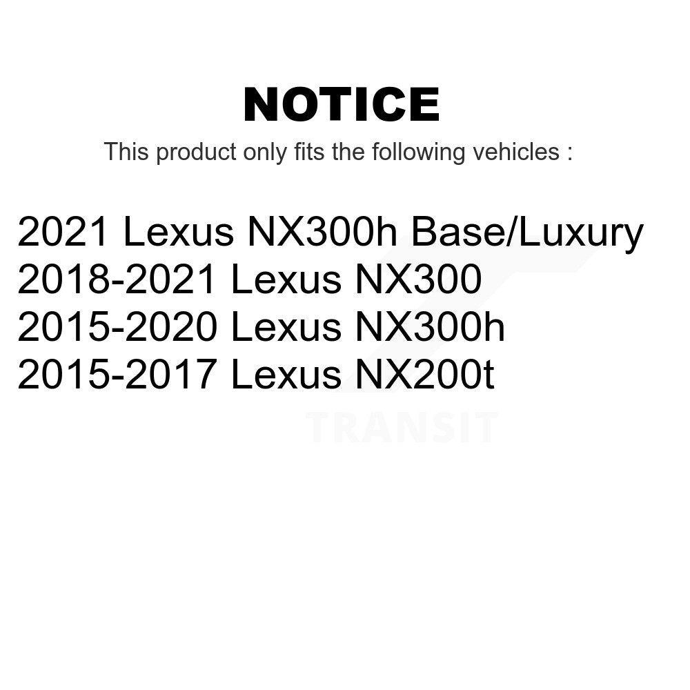 Front Wheel Bearing And Hub Assembly Pair For Lexus NX200t NX300 NX300h K70-101873