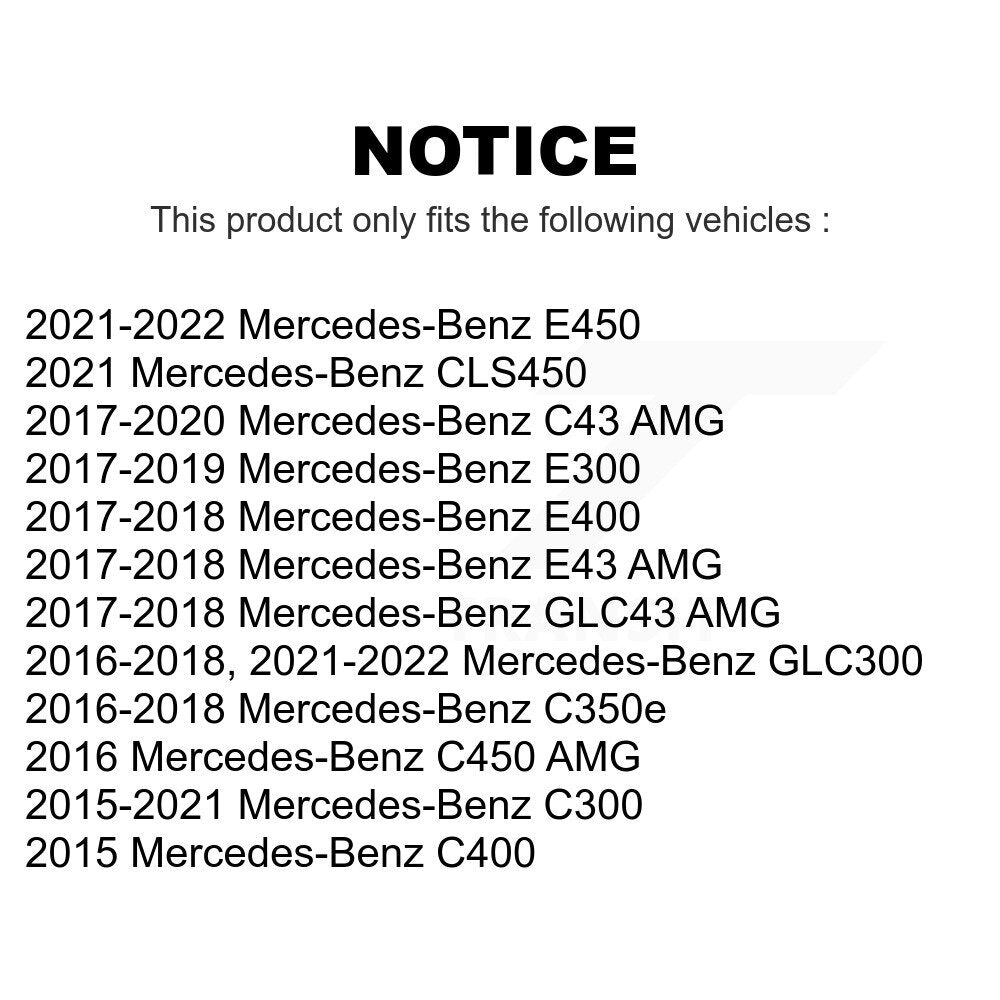 Front Wheel Bearing And Hub Assembly Pair For Mercedes-Benz C300 GLC300 E300 E400 C43 AMG GLC43 C450 E43 C400 C350e E450 CLS450 K70-101870