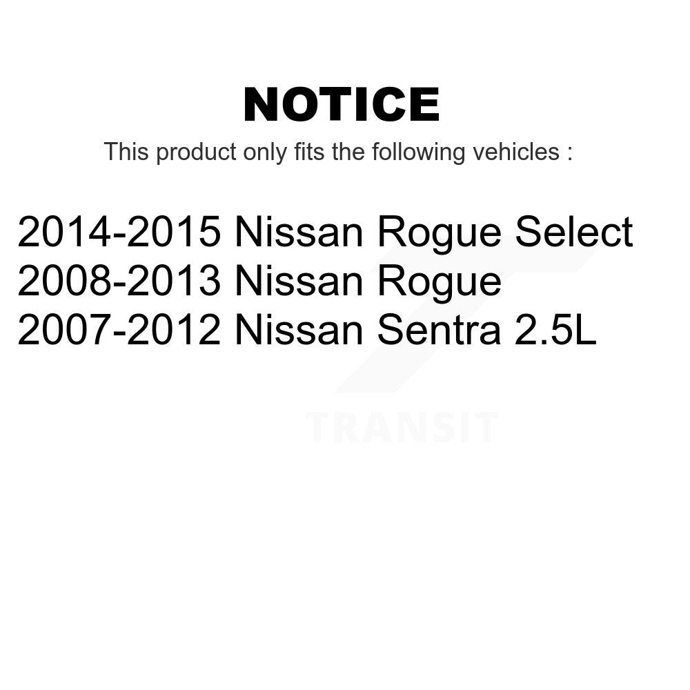 Front Wheel Bearing And Hub Assembly Pair For Nissan Rogue Sentra Select K70-100344