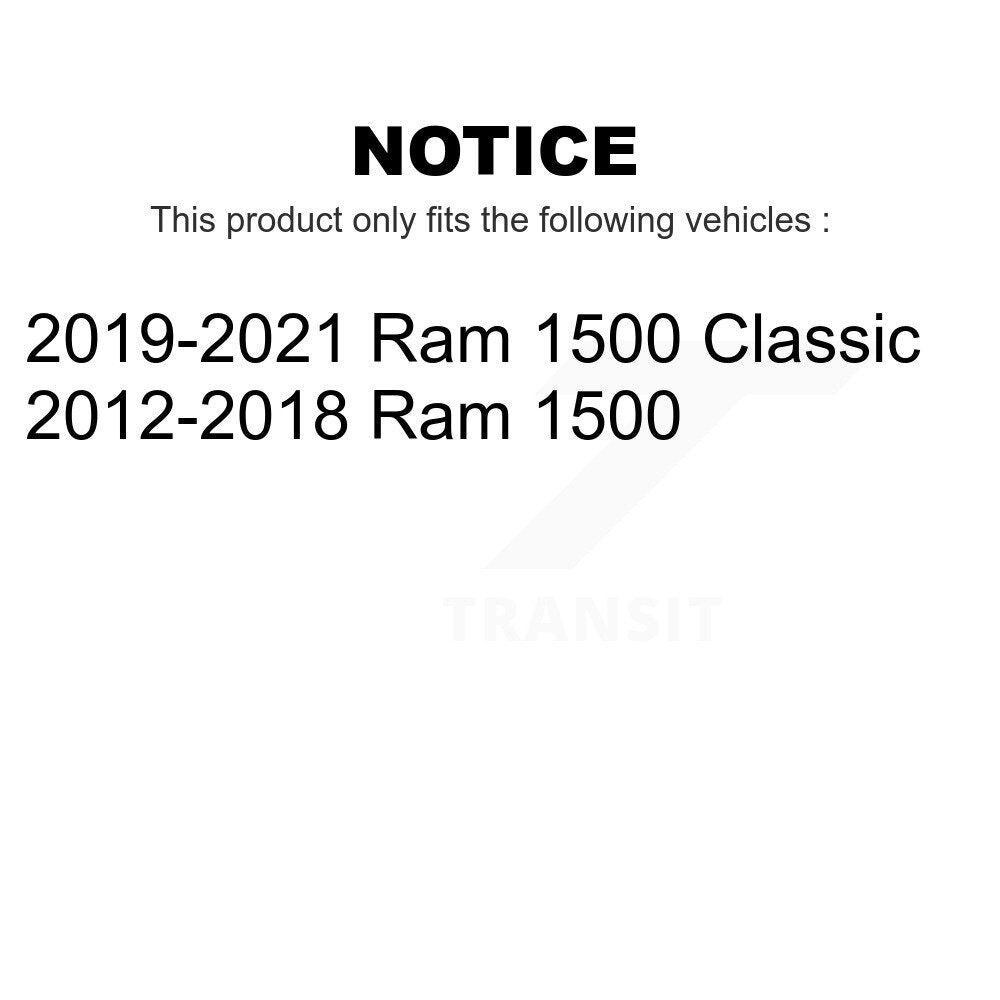 Front Wheel Bearing And Hub Assembly Pair For Ram 1500 Classic K70-100453