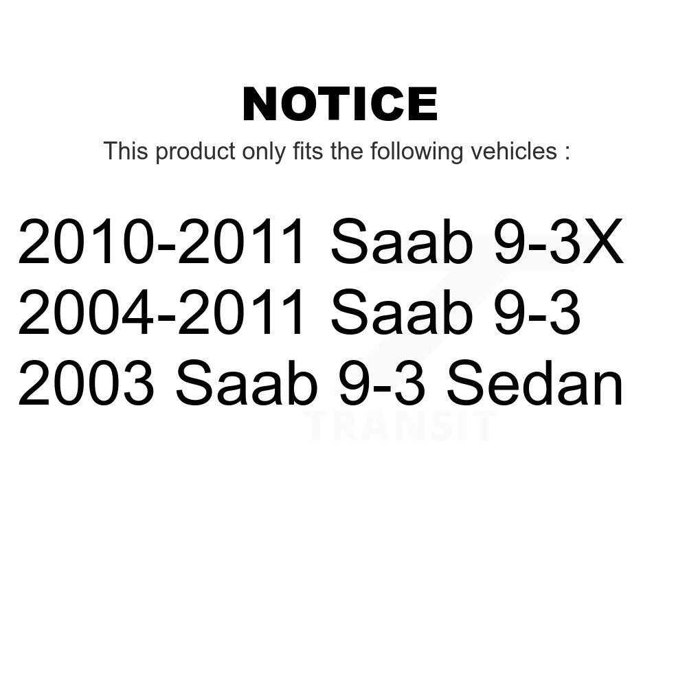 Front Wheel Bearing And Hub Assembly Pair For Saab 9-3 9-3X K70-100275