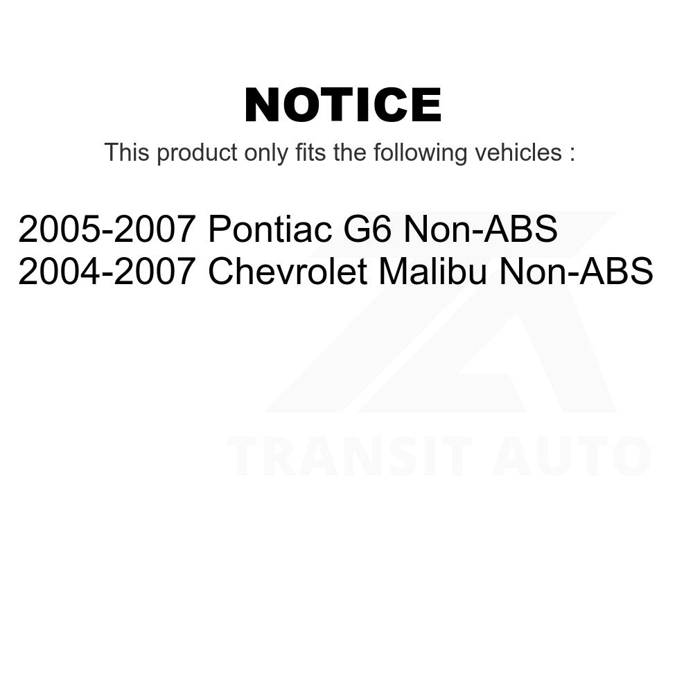 Front Wheel Bearing Hub Assembly 70-513215 For Chevrolet Malibu Pontiac G6 Non-ABS